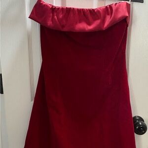 Commense Strapless Scarlet Dress
